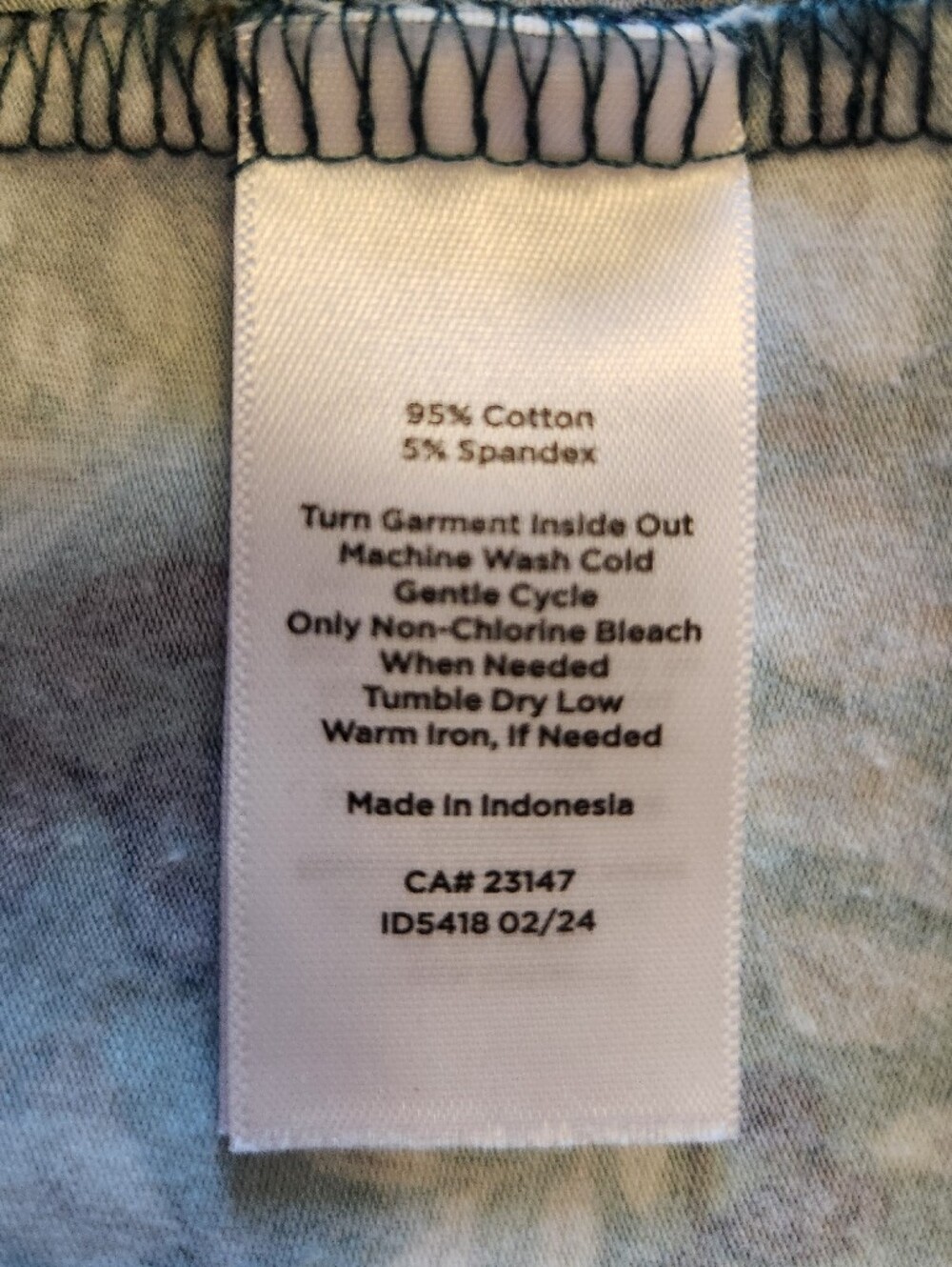 Talbots Green Floral Crewneck Tee - Picture 4 of 7